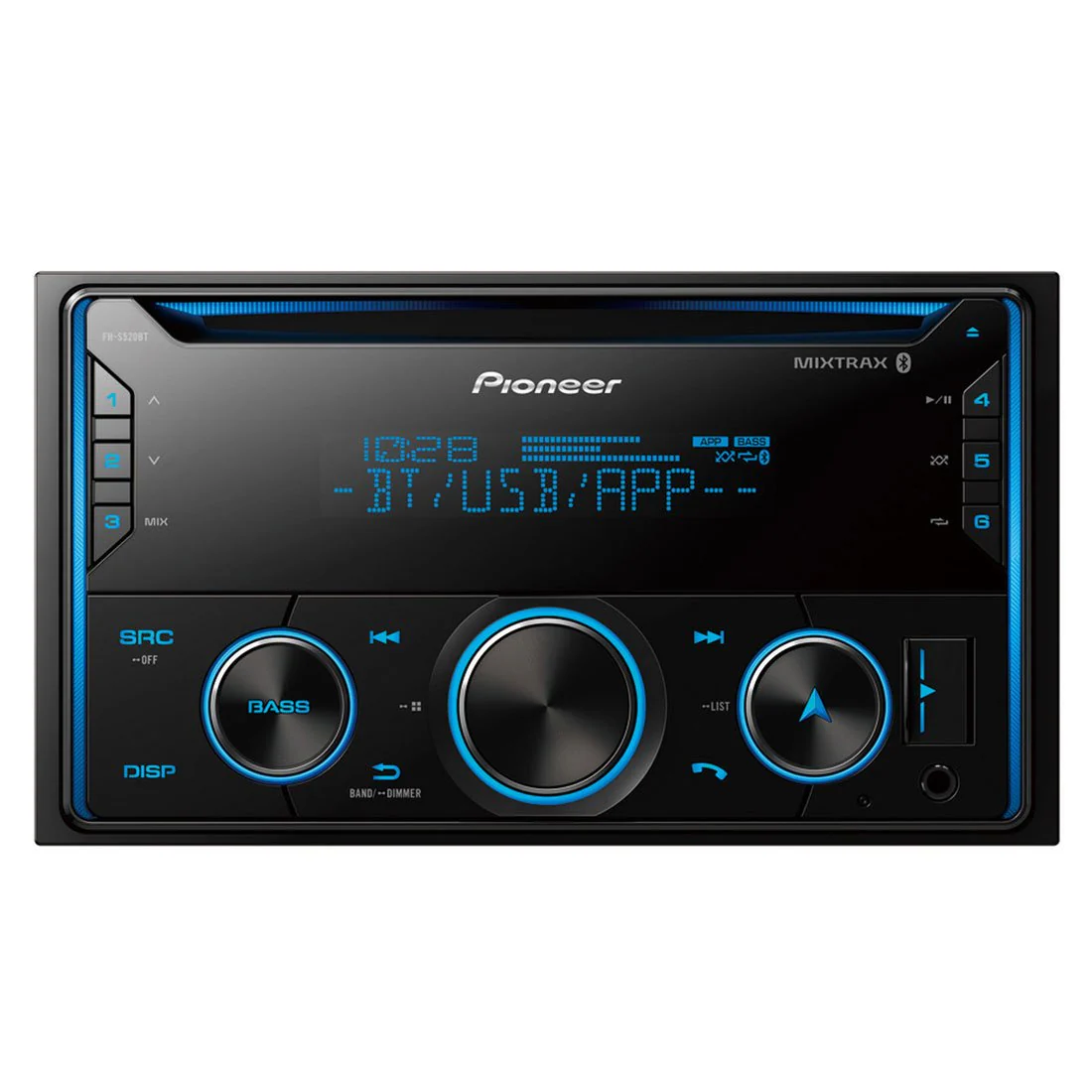 Pioneer FH-S520BT Double-Din CD Receiver with Built-in Bluetooth (FHS520BT)