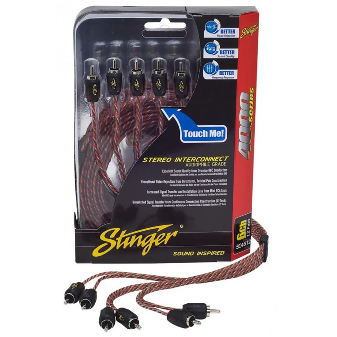 Pioneer GM-DX975 Class-D 5-Channel Car Amplifier | Stinger SI4617 4000 Series Interconnect Cable - Bundle - Image 5
