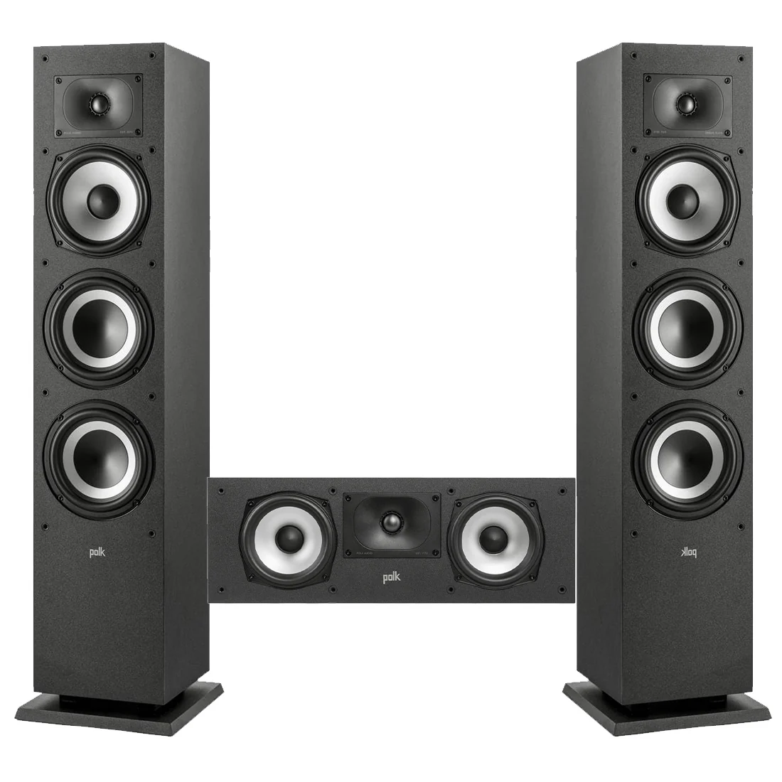 Polk Audio Monitor XT60 Floor Standing Loudspeakers - Pair | Monitor XT30 High Resolution Center Channel - Bundle