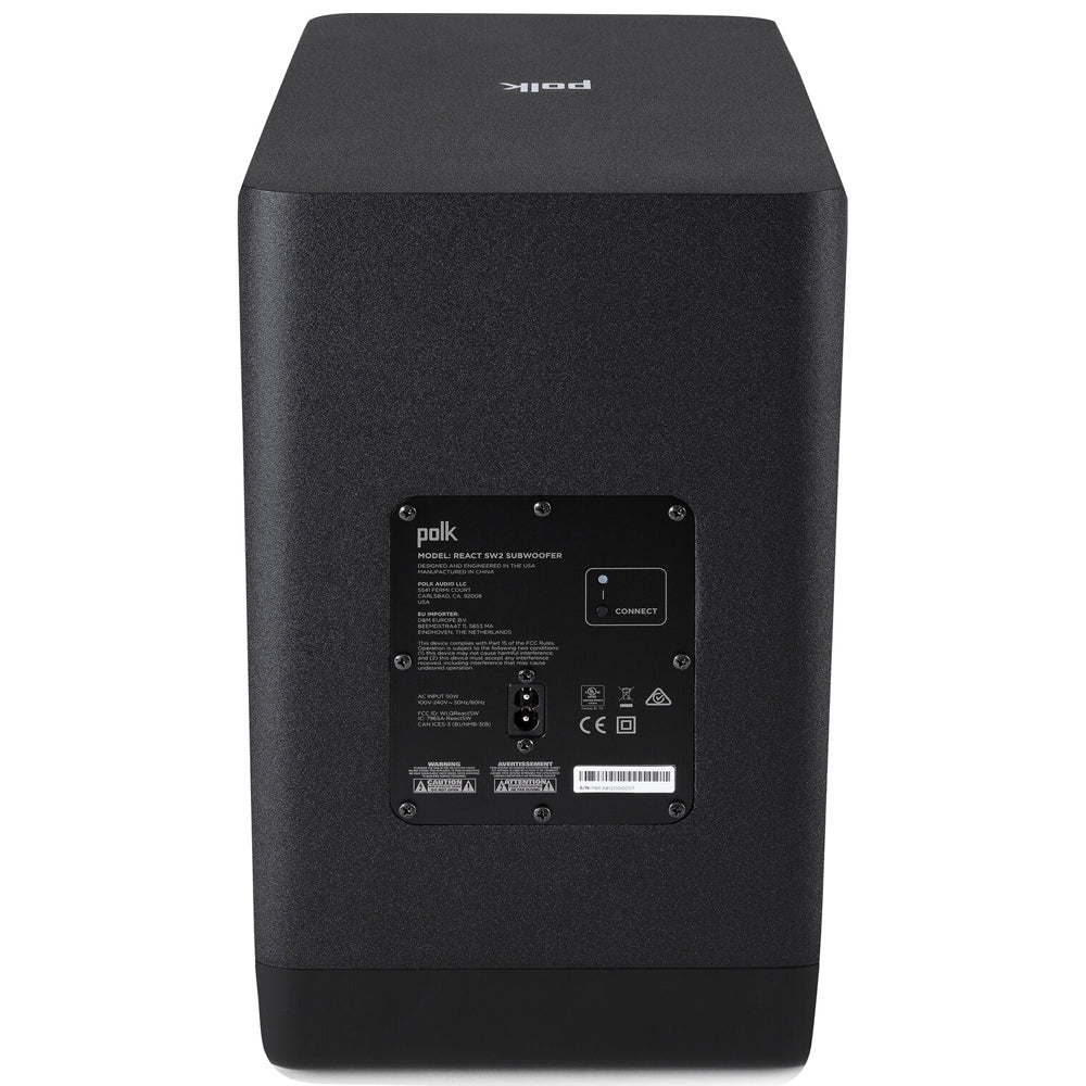 Polk Audio React Subwoofer - For React Series Sound Bars - Image 4