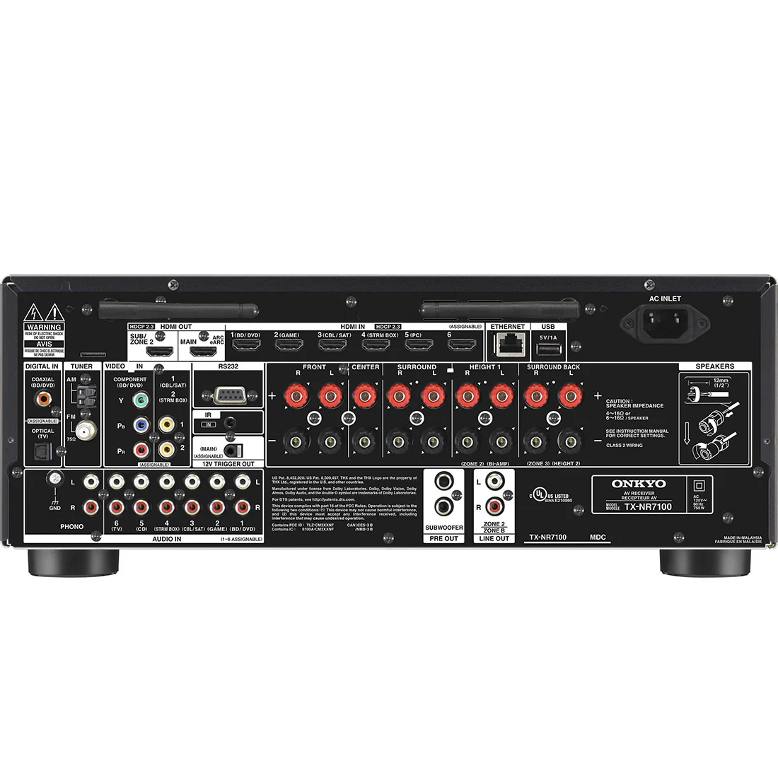 Onkyo TX-NR7100 9.2 Channel THX Certified Network A/V Receiver (TXNR7100) - Image 3