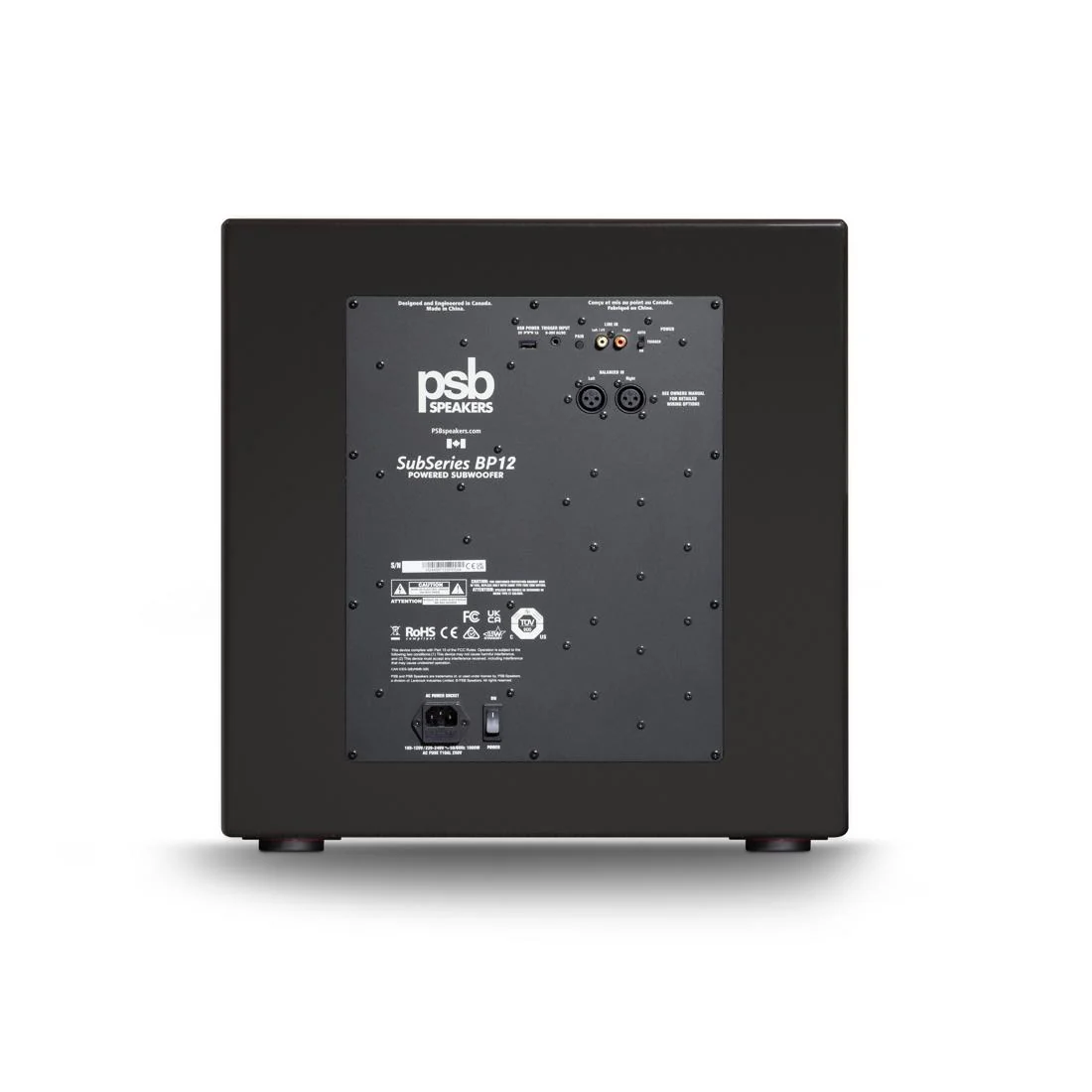 PSB SubSeries BP12 Sealed Cabinet Powered Subwoofer with Dual 12" Drivers - Image 12