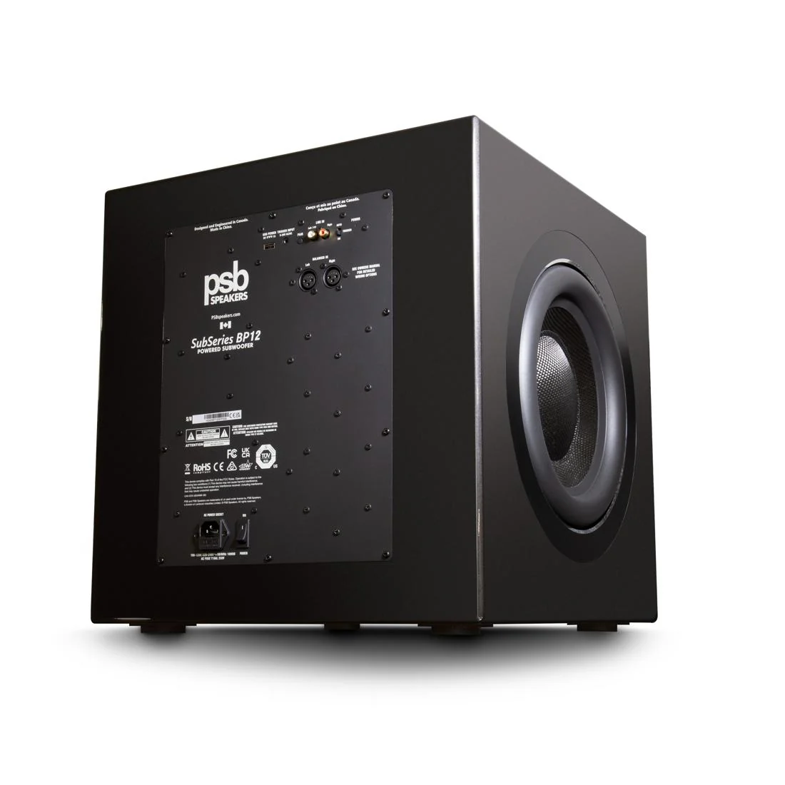 PSB SubSeries BP12 Sealed Cabinet Powered Subwoofer with Dual 12" Drivers - Image 5