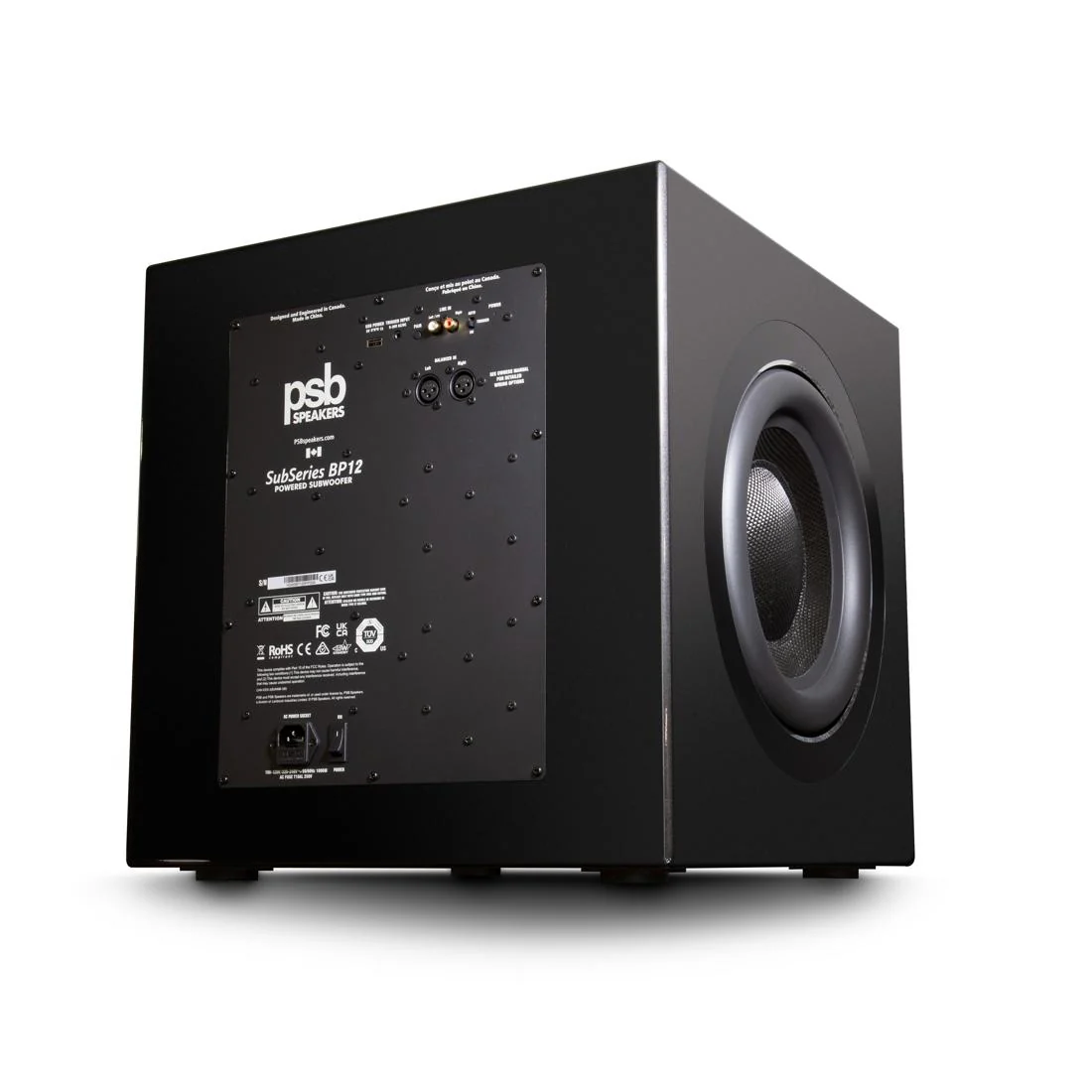 PSB SubSeries BP12 Sealed Cabinet Powered Subwoofer with Dual 12" Drivers - Image 6