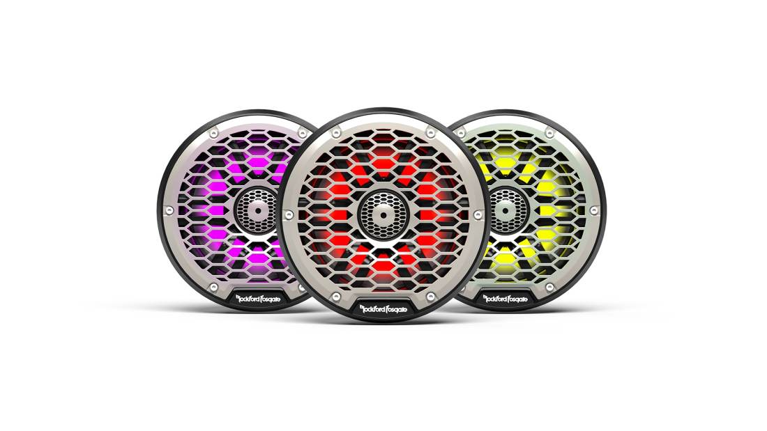 Rockford Fosgate M2-10HB M2 Series 10" Color-Optix Marine Speakers with Horn Tweeter - Black (M210HB) - Image 7