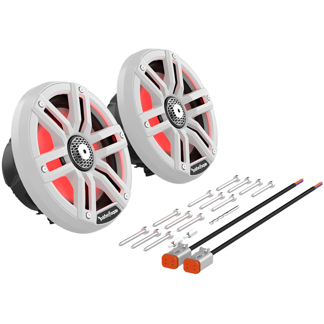 Rockford Fosgate M2-65 6.5" Color Optix Marine 2-Way Speakers - White (M265) - Image 5
