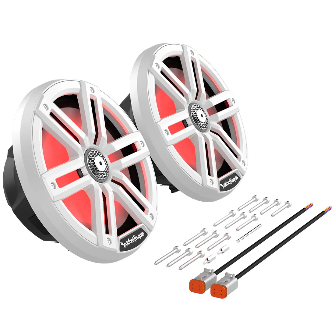 Rockford Fosgate M2-8 8" Color Optix Marine 2-Way Speakers - White (M28) - Image 10