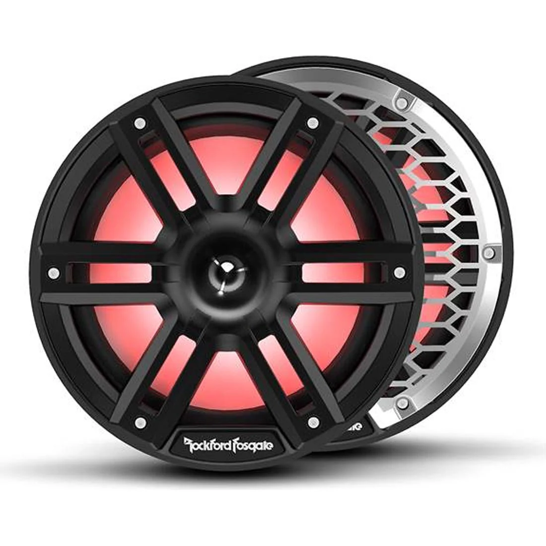 Rockford Fosgate M2-8HB M2 Series 8" Colour-Optix 2-Way Marine Horn Speakers - Black (M28HB)