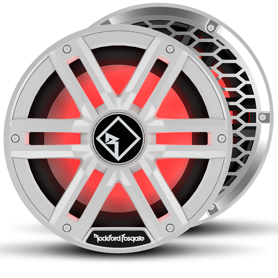 Rockford Fosgate M2D2-10S 10" Color Optix Sealed Enclosure Marine Subwoofer - White (M2D210S)