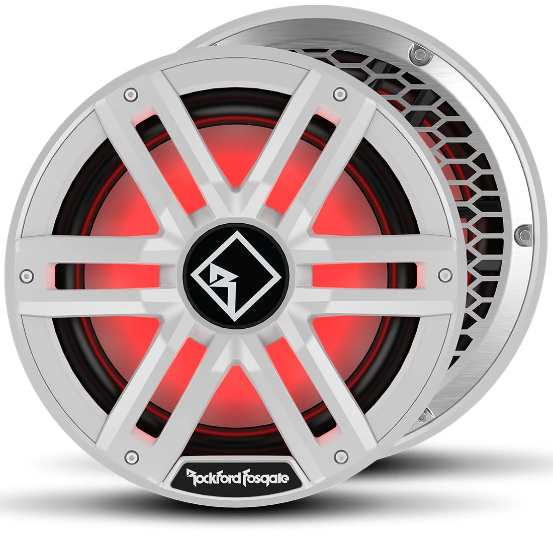 Rockford Fosgate M2D2-12I 12" Color Optix Infinite Baffle Marine Subwoofer - White (M2D212I)