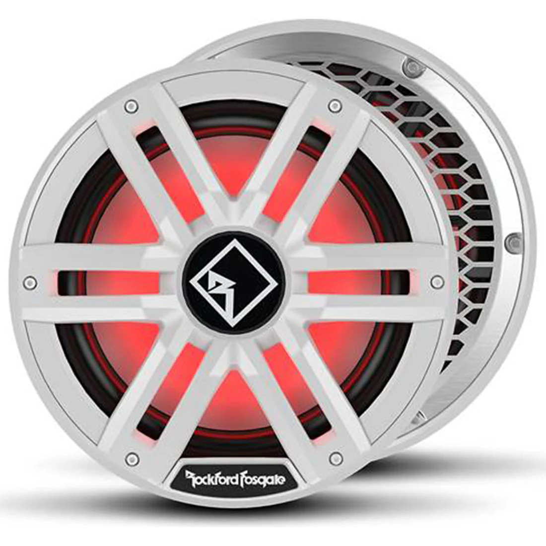 Rockford Fosgate M2D4-12S 12" Color Optix Sealed Enclosure Marine Subwoofer - White (M2D412S)