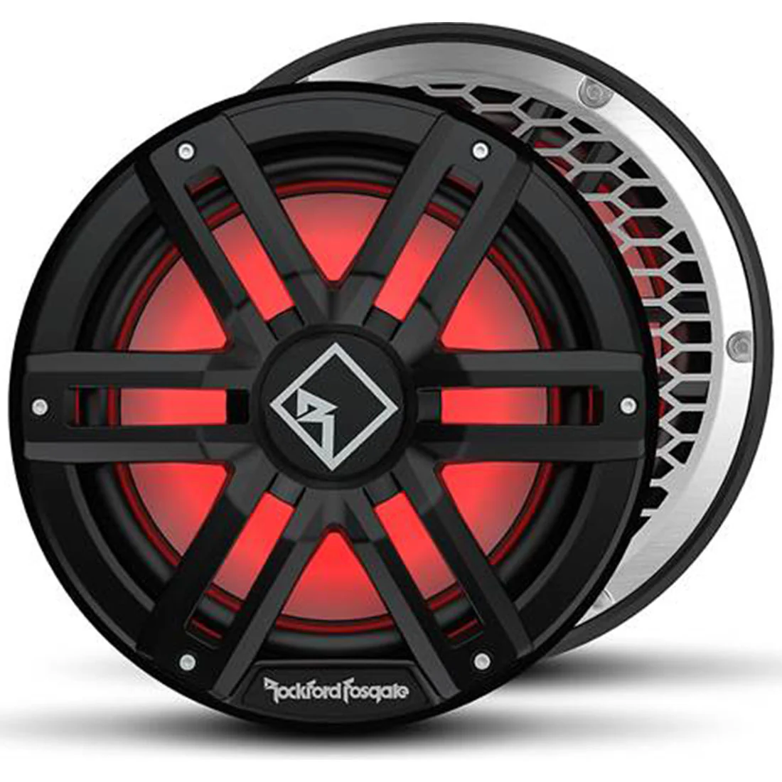 Rockford Fosgate M2D4-12SB 12" Color Optix Sealed Enclosure Marine Subwoofer - Black (M2D412SB)