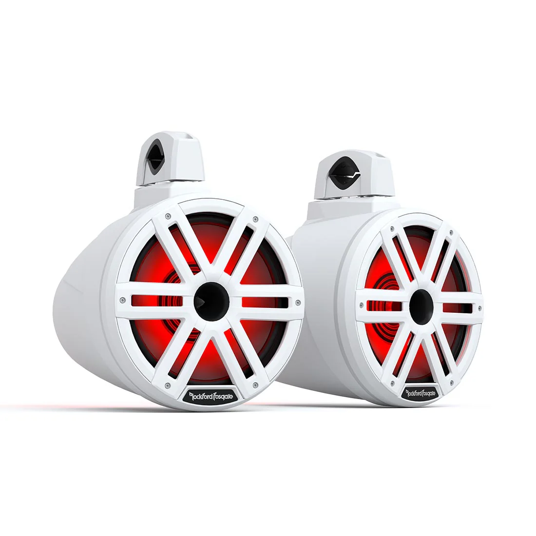 Rockford Fosgate M2WL-10H M2 10" Color Optix 2-Way Horn Loaded Tower Marine Speakers - White (M2WL10H)