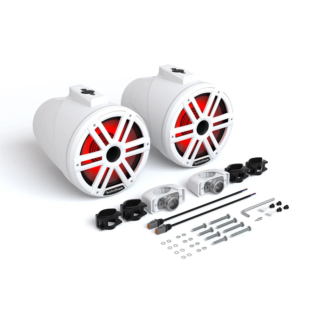 Rockford Fosgate M2WL-10H M2 10" Color Optix 2-Way Horn Loaded Tower Marine Speakers - White (M2WL10H) - Image 8