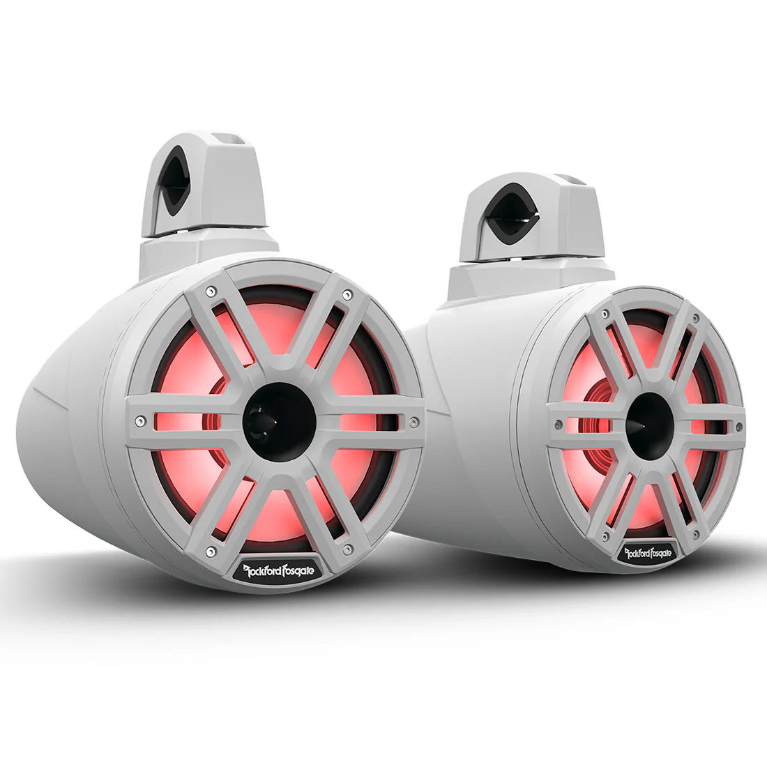 Rockford Fosgate M2WL-8H 8" Color Optix Horn Wake Tower Speakers - White - Pair (M2WL8H)
