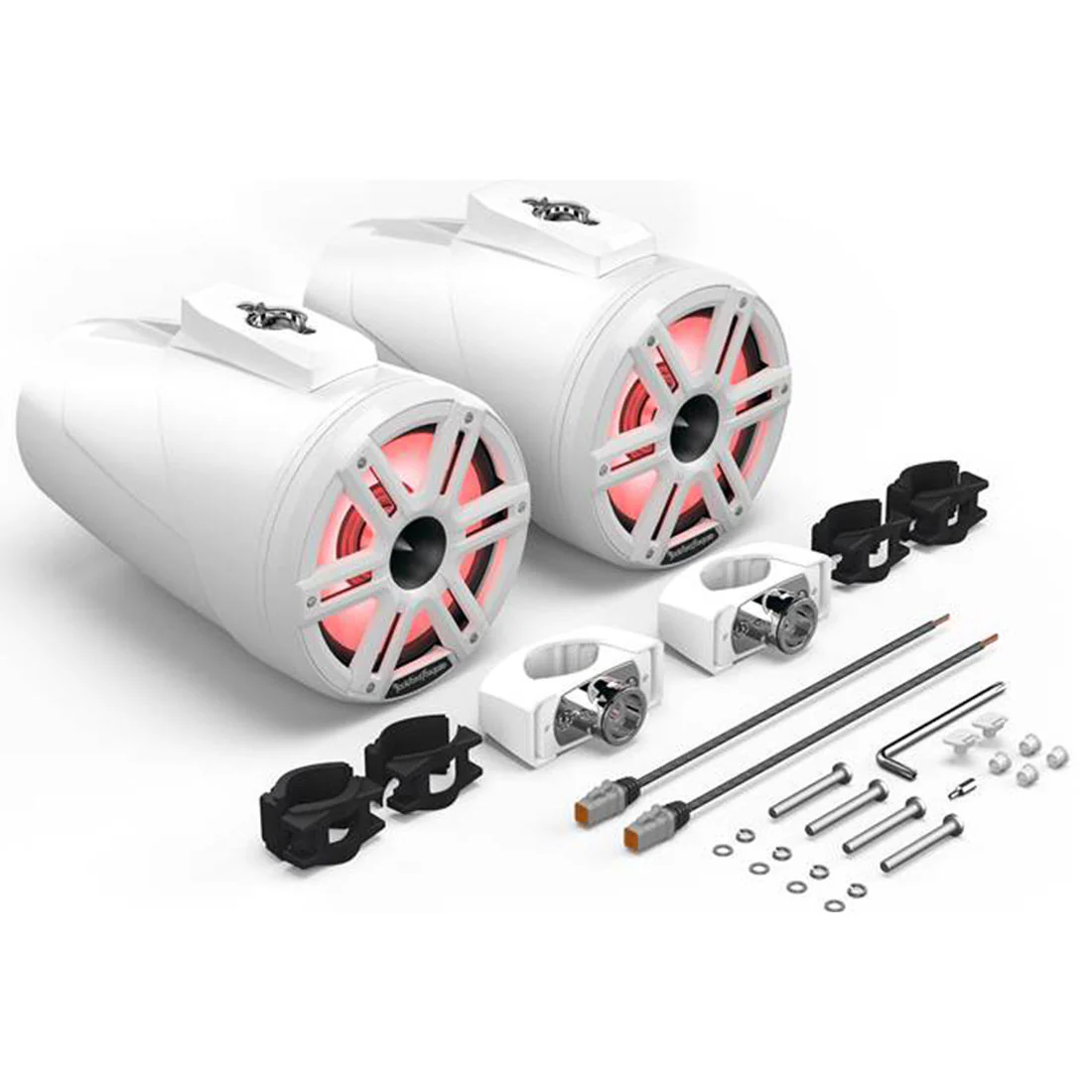 Rockford Fosgate M2WL-8H 8" Color Optix Horn Wake Tower Speakers - White - Pair (M2WL8H) - Image 2