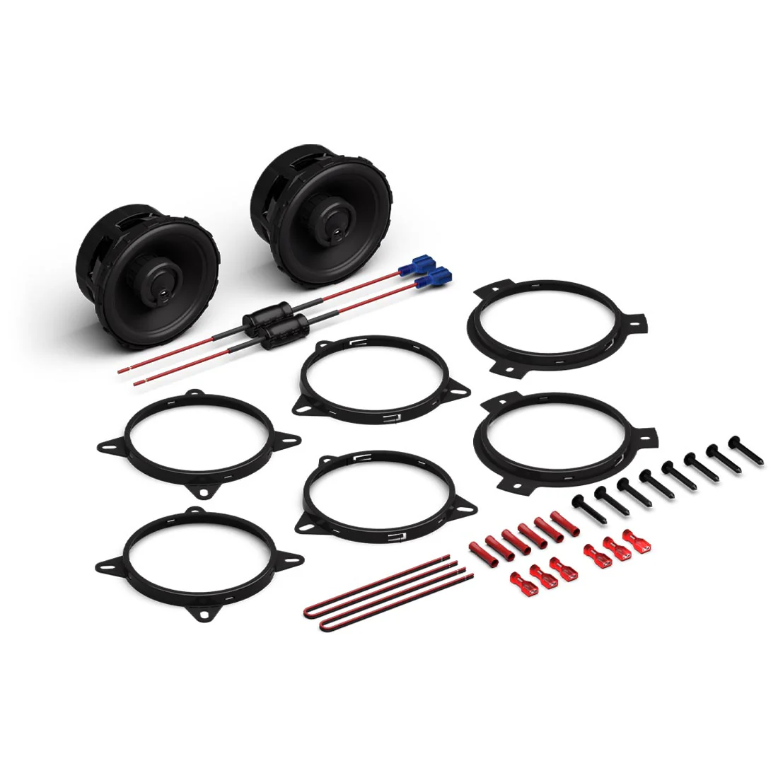 Rockford Fosgate P1V2-4 Punch P1 4" 3-Way Coaxial Speakers - Pair - Image 5