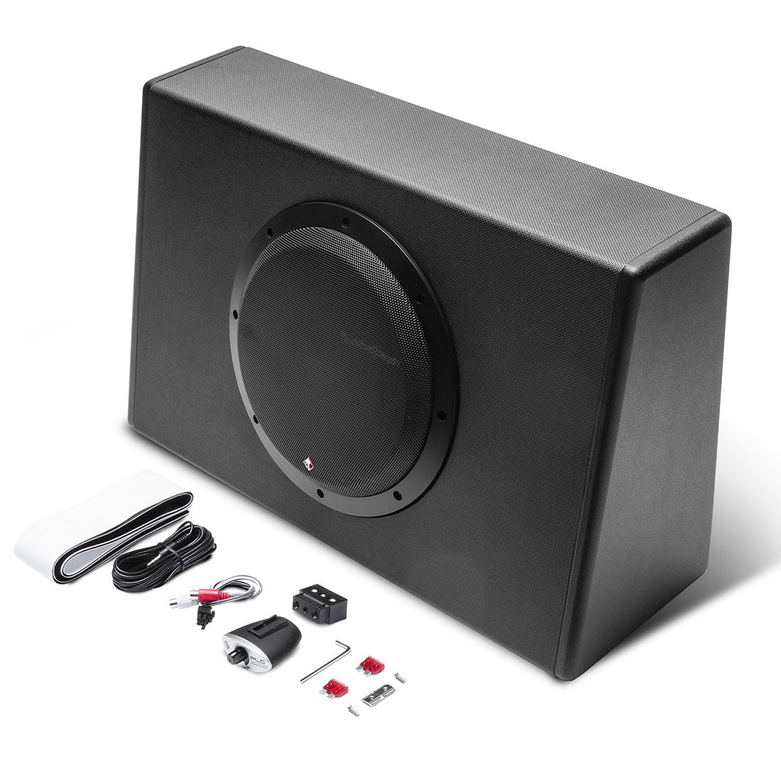 Rockford Fosgate P300-10-BUNDLE 10" 300 Watt Amplified Subwoofer Enclosure | RFK8I Installation Kit (P30010BUNDLE) - Image 3