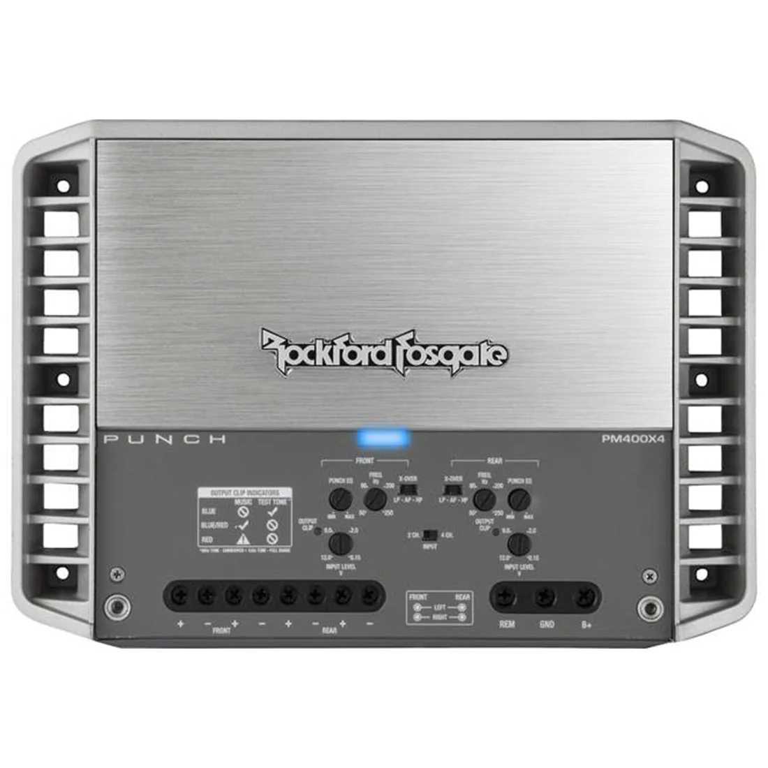 Rockford Fosgate PM400X4 Punch Marine 400 Watt 4-Channel Amplifier (PM400X4) - Image 2