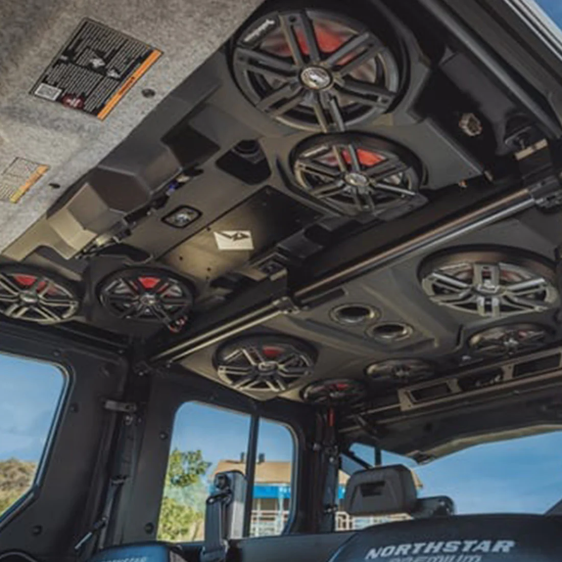 Rockford Fosgate RNGR18-ROOF4M2 Front & Rear Audio Roof for Select 2018+ Polaris Ranger Crew Models (RNGR18ROOF4M2) - Image 6