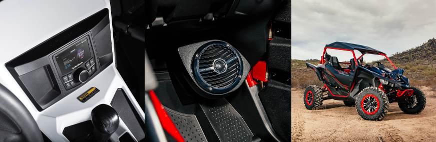 Rockford Fosgate YXZ-STAGE4 400 Watt Amplified Stereo, Front Lower Speaker, Subwoofer, and Rear Speaker Kit for select YXZ (YXZSTAGE4) - Image 2