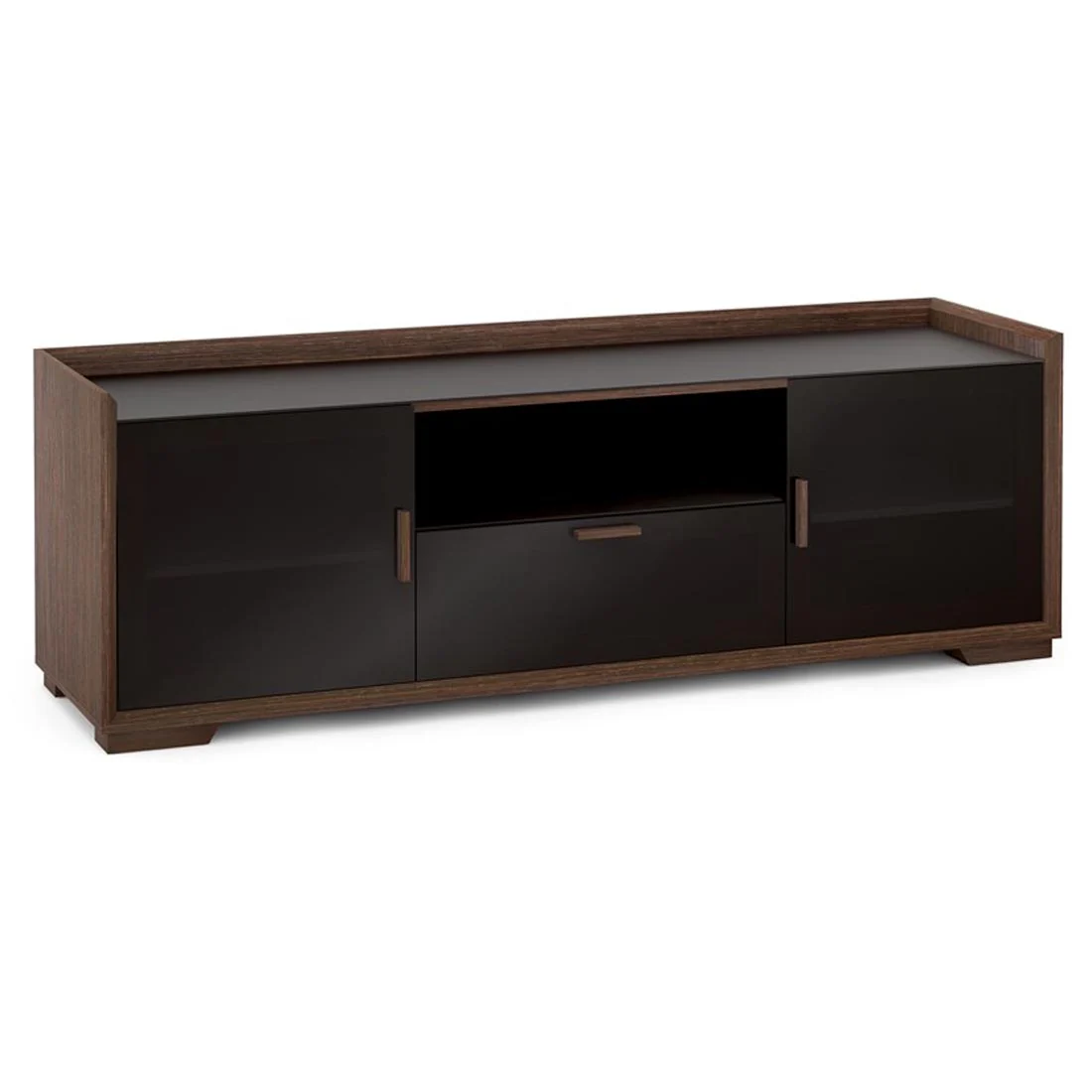 Salamander Designs SDAV2-7224WE Audio Video Cabinet - Wenge Espresso with Black Glass Doors (SDAV27224WE)