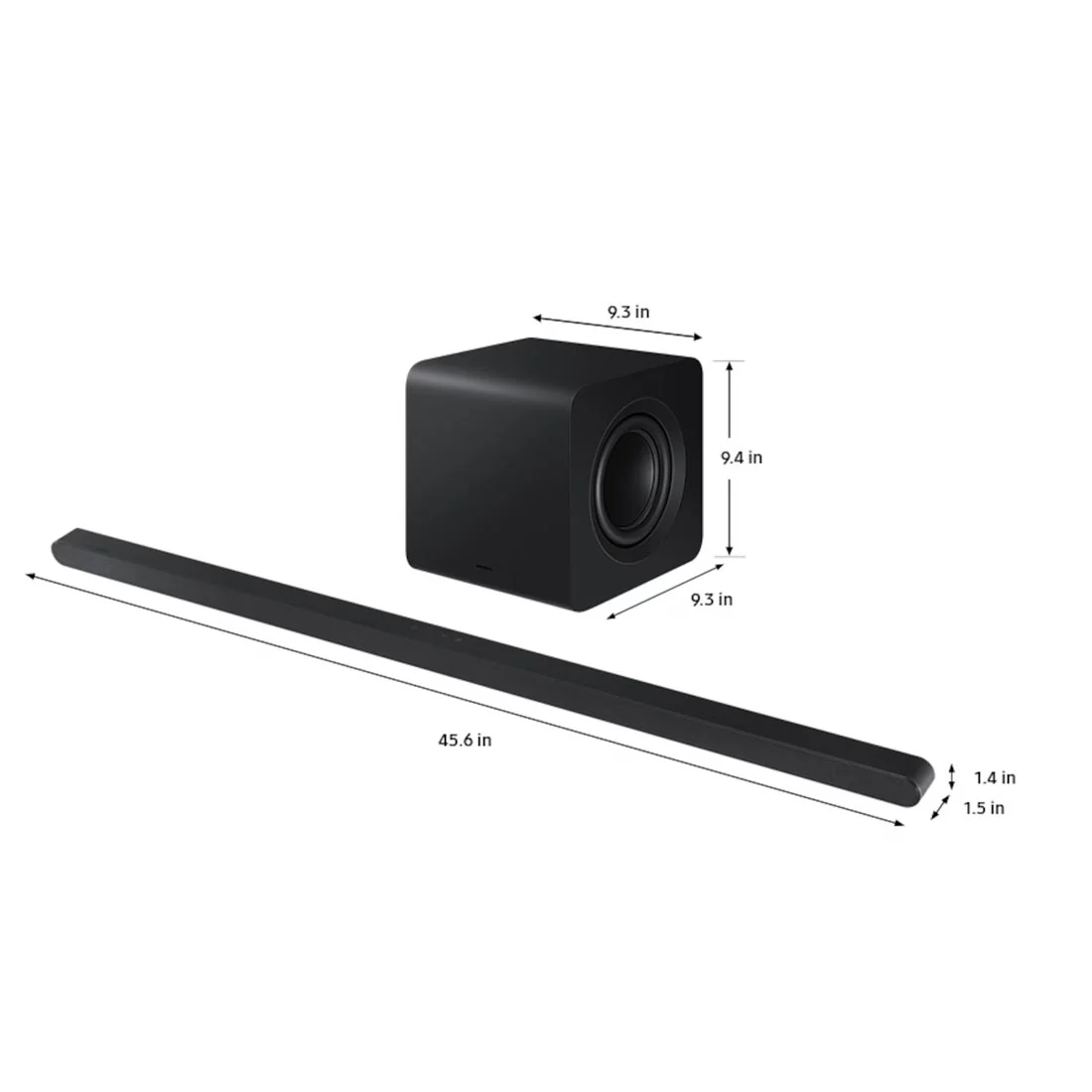 Samsung HW-S800D/ZC 3.1.2 Channel Ultra Slim Sound Bar with Wireless Subwoofer - Titan Black - 2024 - Image 4