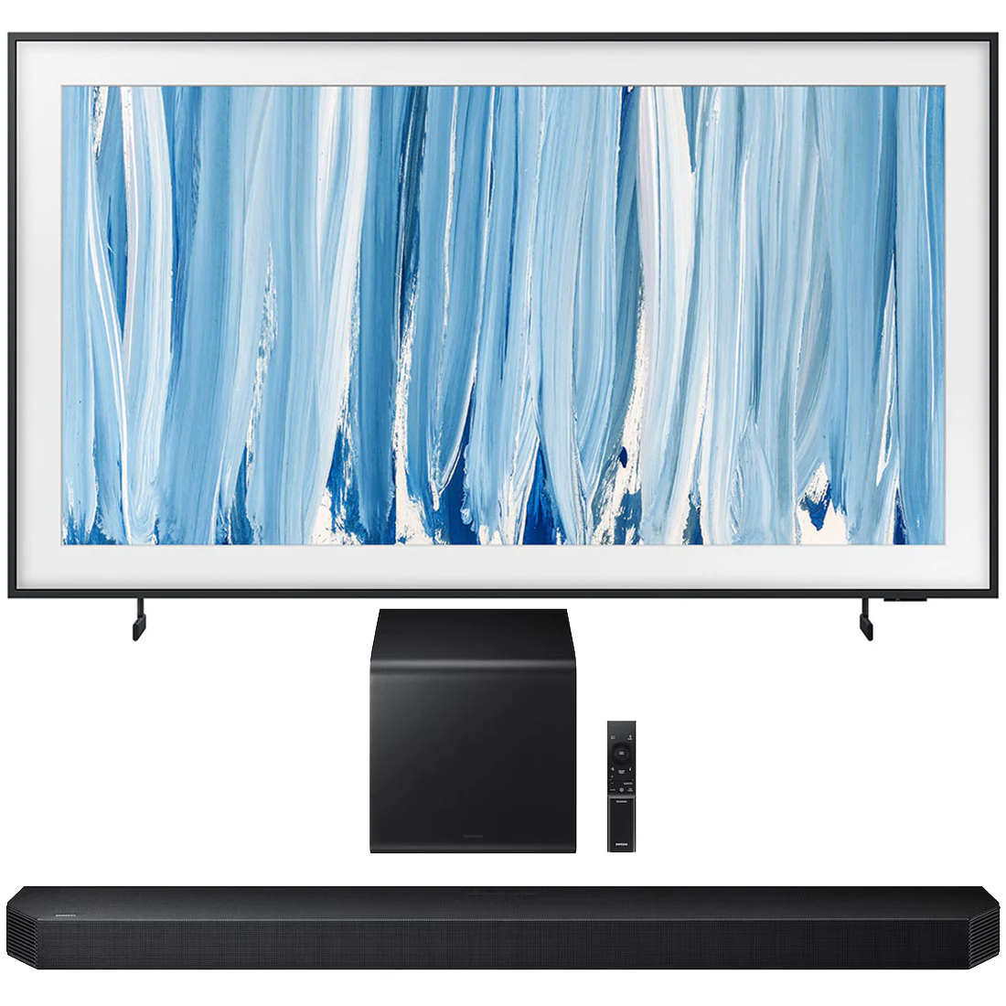 Samsung LS03HW The Frame Pro 4K Vision AI Smart TV | HW-Q800H/ZC 15.1.2 Channel Soundbar and Subwoofer - 2026 Bundle