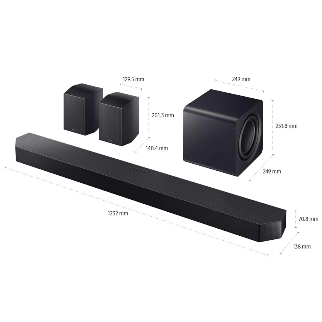 Samsung HW-Q990H/ZC 11.1.4 Channel Soundbar with Subwoofer & Rear Speaker - 2026 Model - Image 17