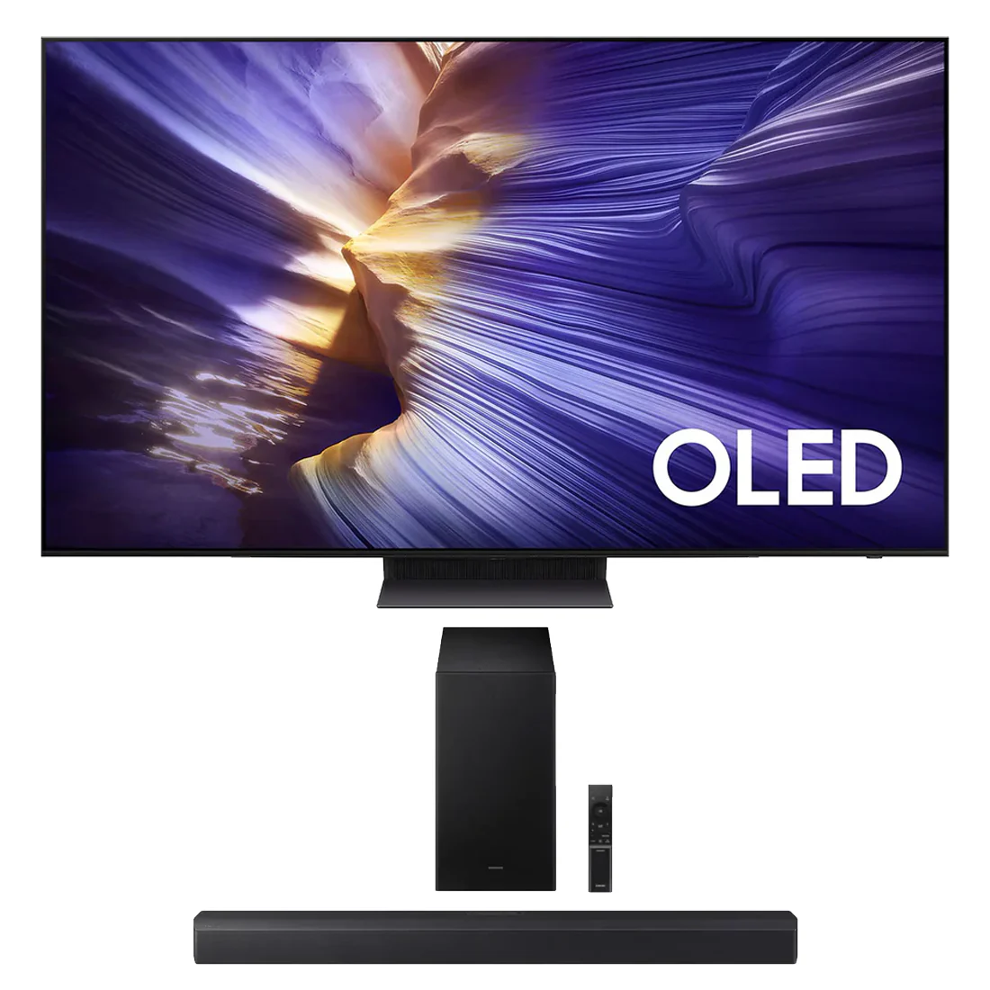 Samsung S90F OLED 4K Vision AI Smart TV | HW-B550F/ZC 2.1 Channel Soundbar - 2025 - Bundle