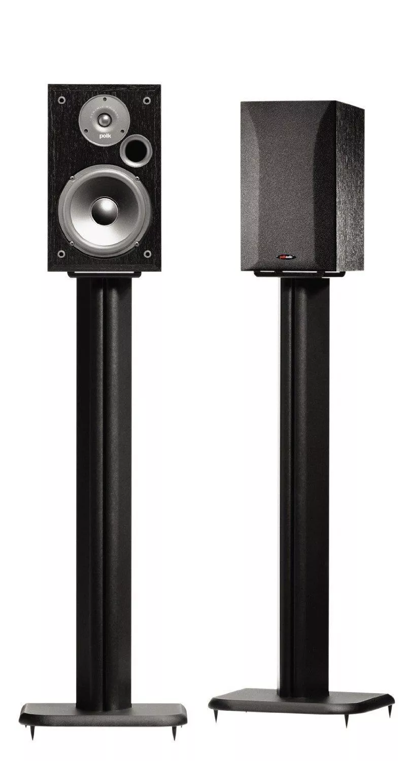 Sanus BF31B Basic Series 31" Bookshelf Speaker Stands - Pair (BF31B1) - Image 2
