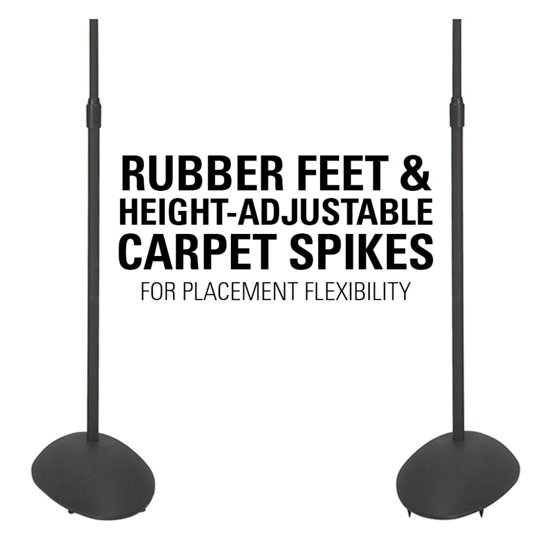 Sanus HTB3-B3 Adjustable Speaker Stands 26"-39" Up To 4 Lbs - Black - Image 5