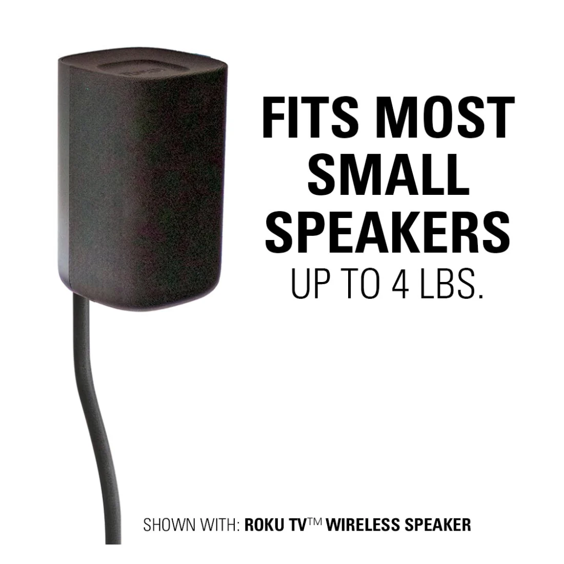 Sanus HTB3-B3 Adjustable Speaker Stands 26"-39" Up To 4 Lbs - Black - Image 6