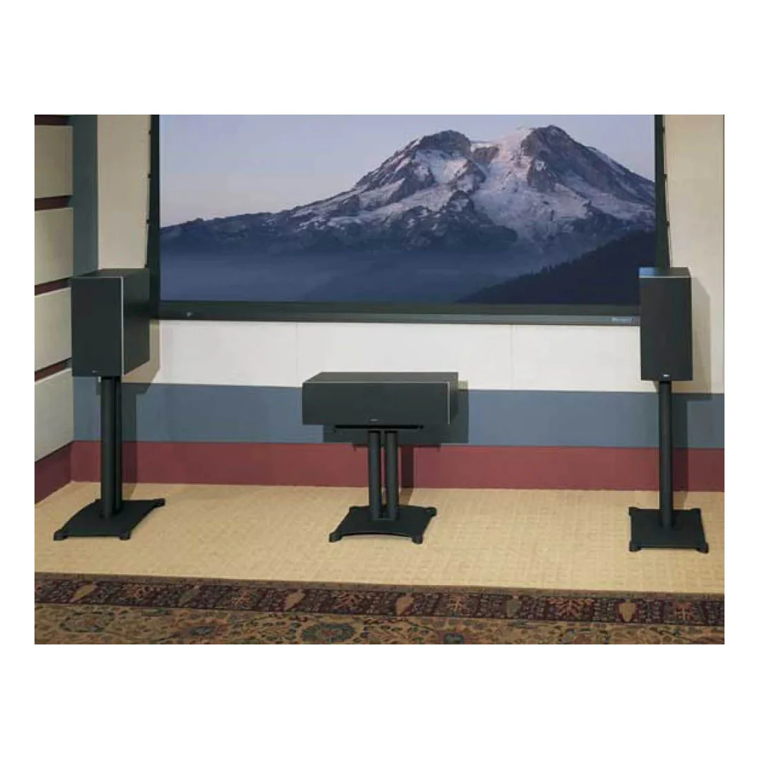Sanus SFC22-B1 22" Tall Center Channel Speaker Stand (SFC22B1) - Image 2