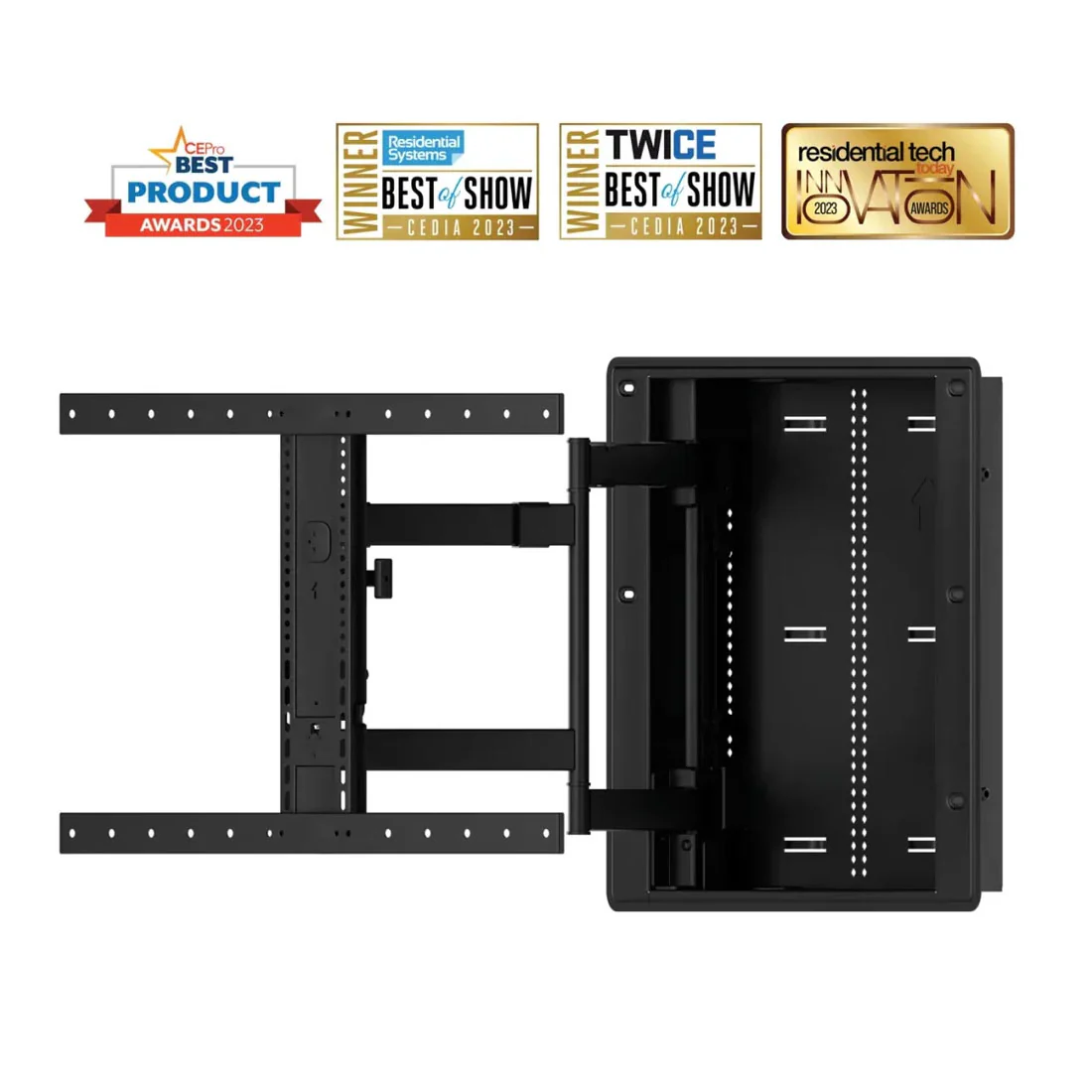 Sanus VIWLF128-B2 Premium Large In-Wall Full-Motion Mount for 42-85" TVs (VIWLF128B2) - Image 2