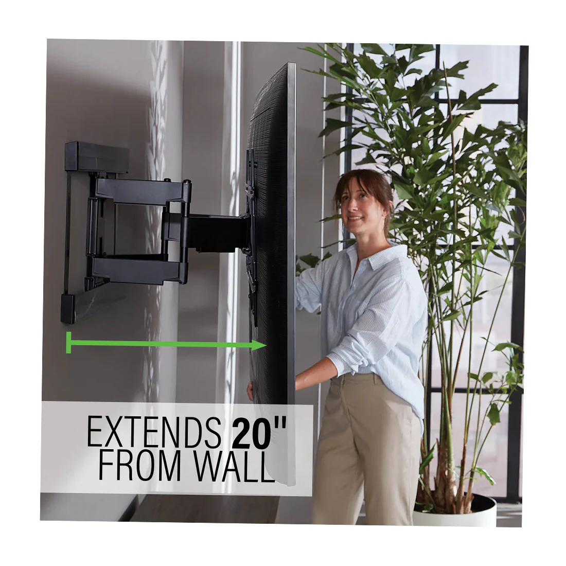 Sanus VLFS820-B2 Super Slim Full Motion TV Mount for Most 40"-90" TVs up to 125 lbs (VLFS820B2) - Image 8