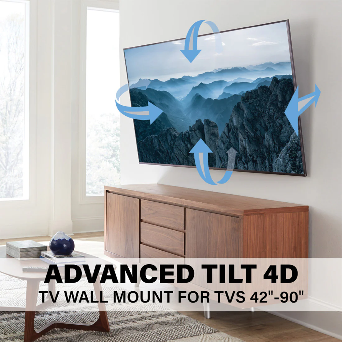Sanus VLT7-B3 Advanced Tilt 4D Premium TV Mount 42"-90" (VLT7B3) - Image 10