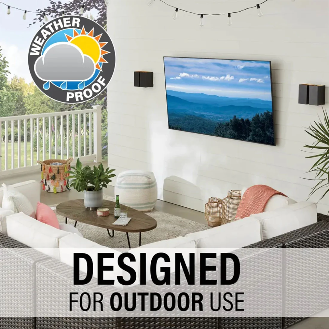 Sanus VODLT1-B3 Premium Large Outdoor Tilt Mount for TVs 37"-95" (VODLT1B3) - Image 6