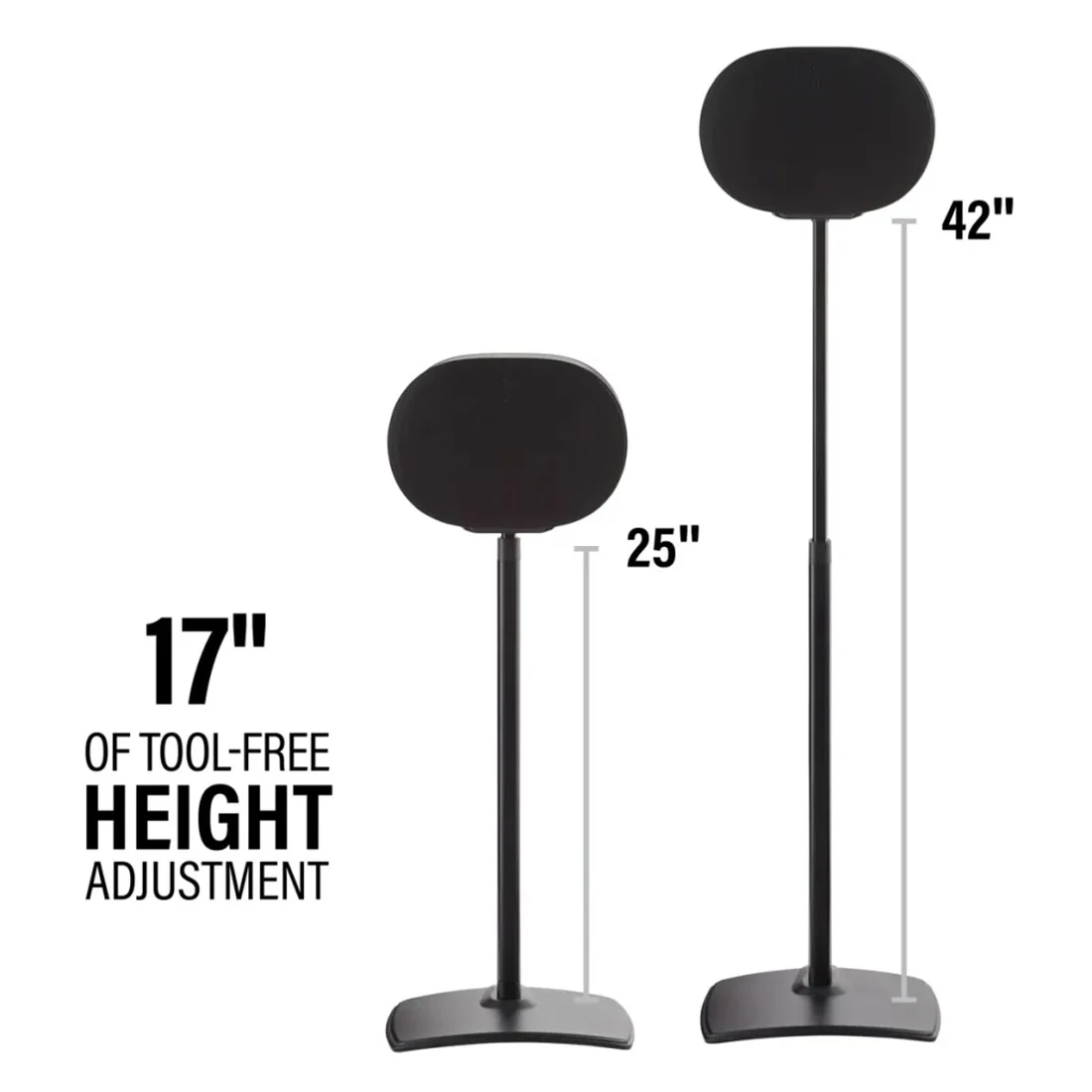 Sanus WSSE3A1 Height Adjustable Speaker Stand For Sonos Era 300 - Each (WSSE3A1B2) - Image 14
