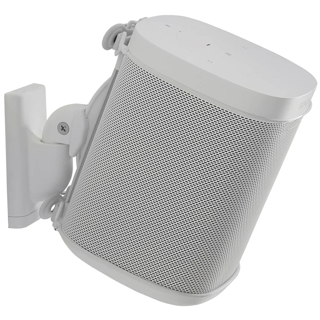 Sanus WSWM21-W1 Speaker Swivel and Tilt Wall Mounts for Sonos ONE, Play:1, and Play:3 - White - Each (WSWM21 WHITE) - Image 3