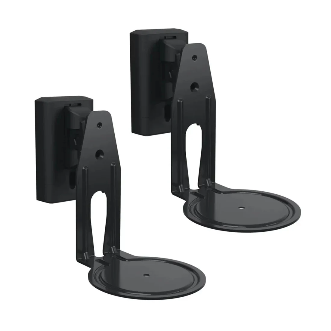 Sanus WSWME12-B2 Adjustable Speaker Wall Mount designed for the Sonos Era 100 - Black - Pair (WSWME12B2)