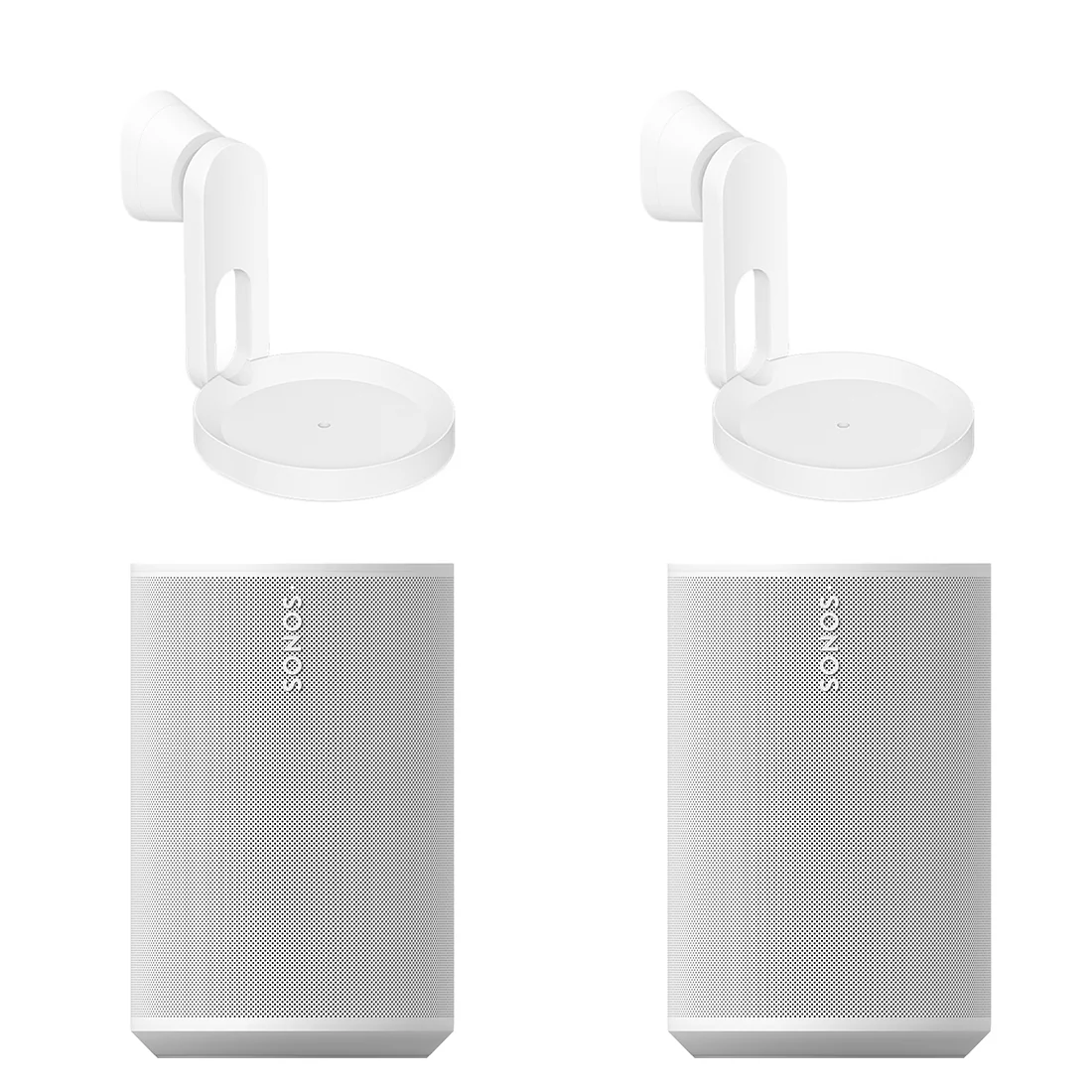 Sonos Era 100 Bluetooth Smart Speaker with Era 100 Wall Mounts | Pair - Bundle - Image 2