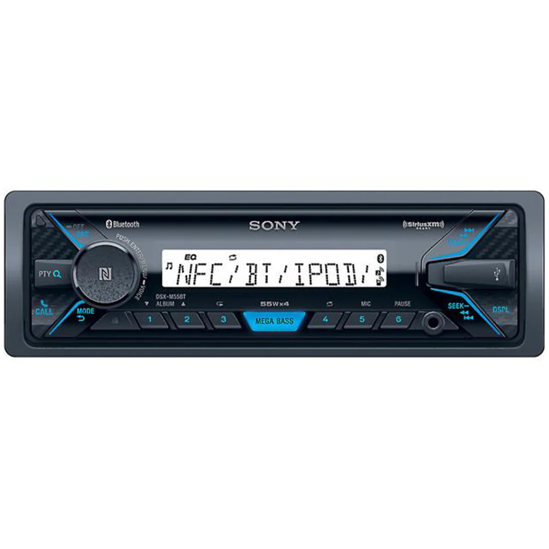Sony DSX-M55BT Single-Din Digital Media Marine Receiver (DSXM55BT)