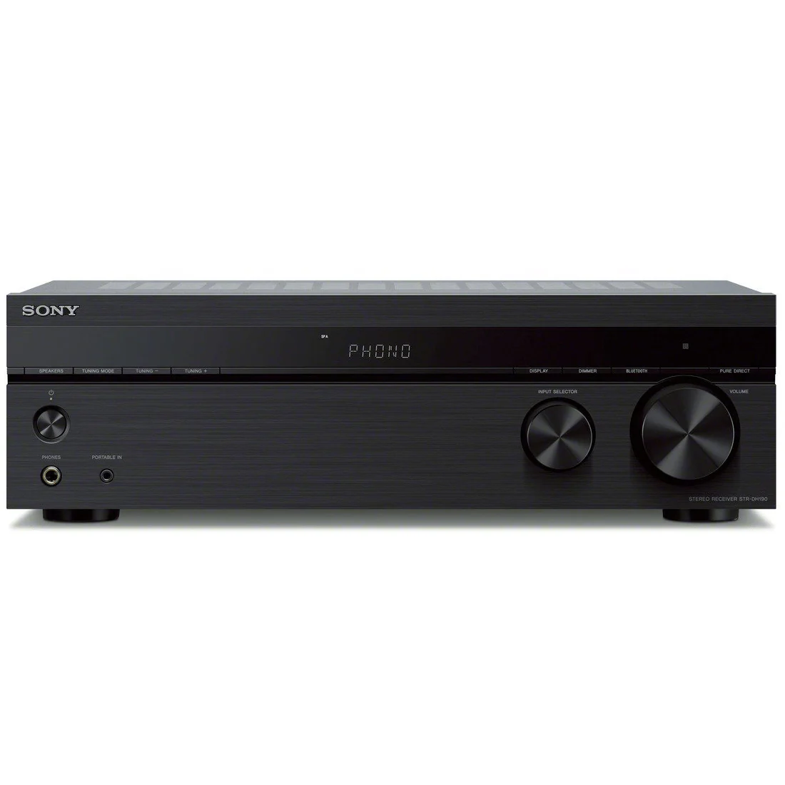 Sony STR-DH190 Stereo Receiver w/ Phono Input and Bluetooth Connectivity (STRDH190)