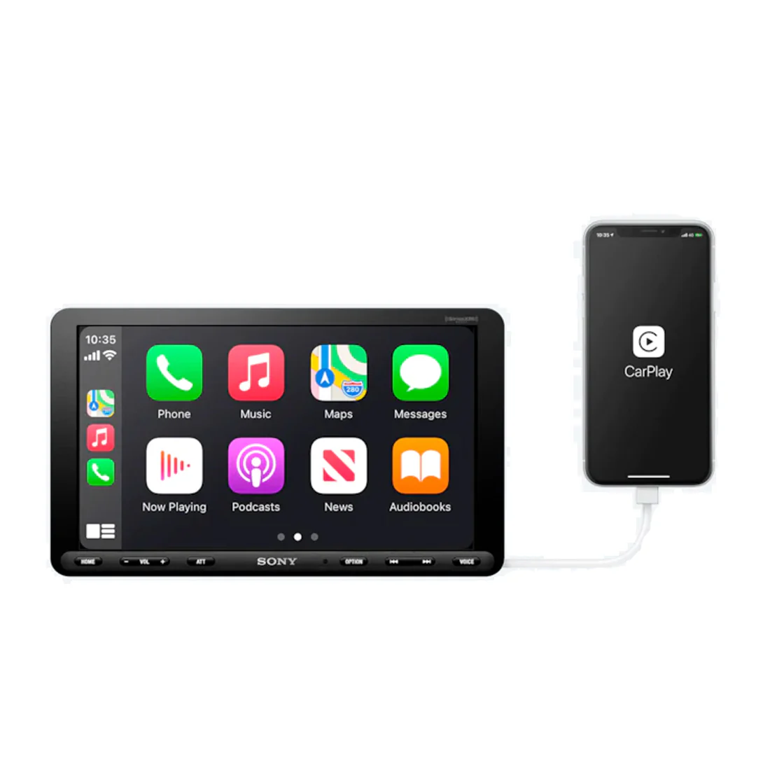 Sony XAV-AX8100 8.95" Single Din Android Auto / Apple Car Play Digital Media Receiver (XAVAX8100) - Image 2