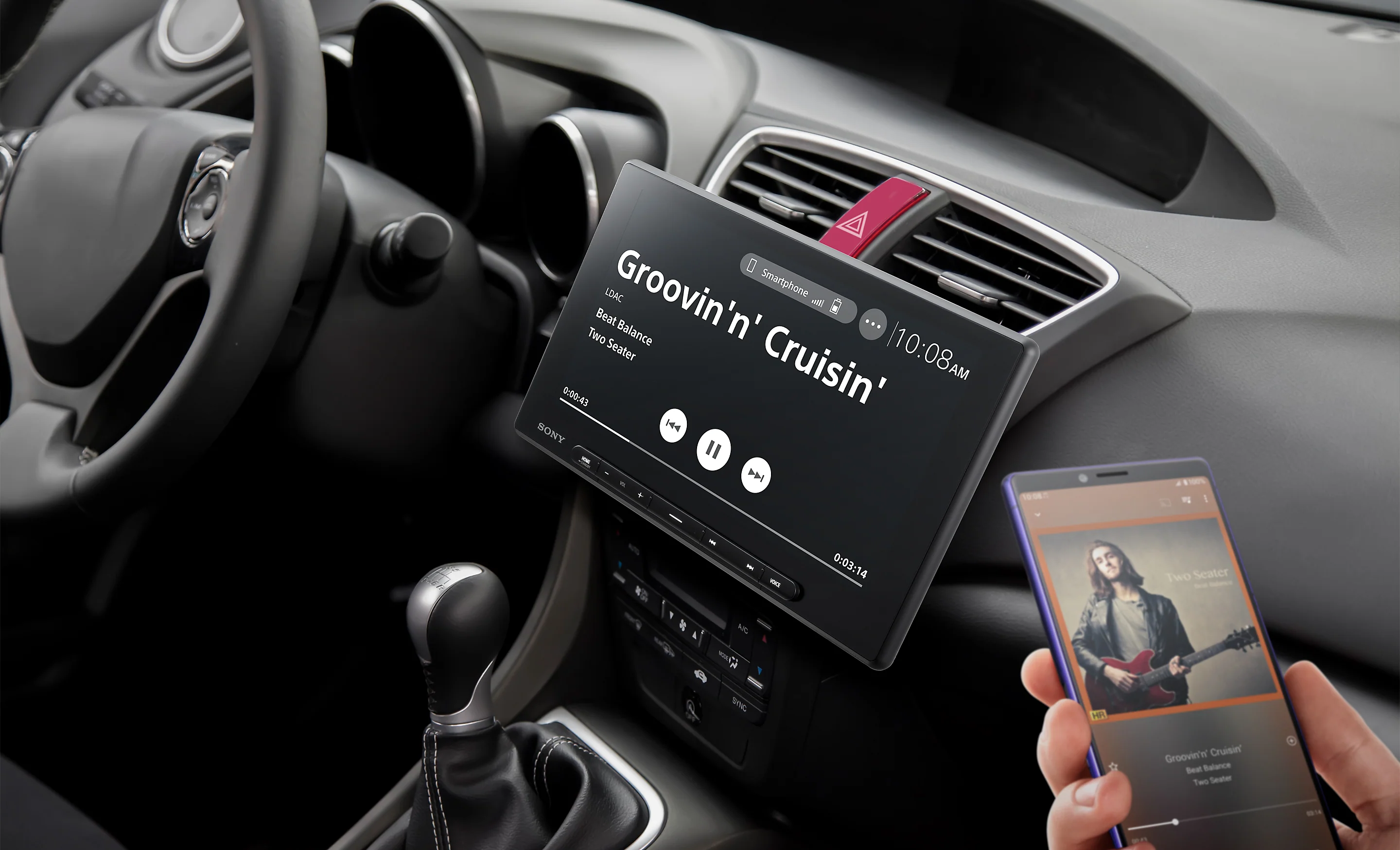 Sony XAV-AX8500 10.1" Floating Digital Multimedia Receiver | SiriusXM SXV300V1C Connect Vehicle Tuner Bundle - Image 10