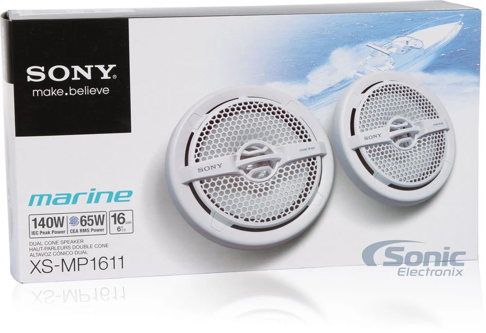 Sony DXS-M5511BT Marine Bundle - DSX-M55BT Digital Media Receiver | XS-MP1611 6.5" Dual Cone Marine Speakers - Image 12