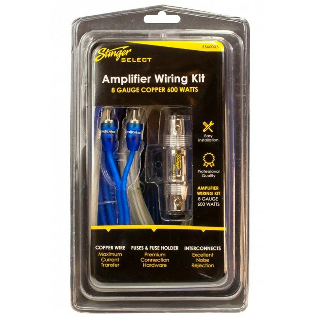 Stinger SS600X 600 Watt 8 Gauge Amplifier Wiring Kit (SS600X)