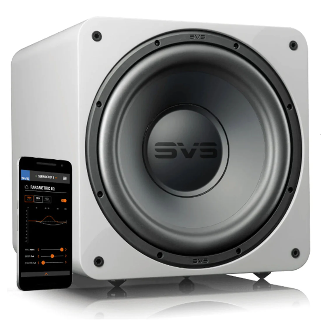 SVS SB-1000 Pro 325 W 12" Powered Subwoofer - Piano Gloss White (SB1000 PRO PIANO GLOSS WHITE) - Image 3