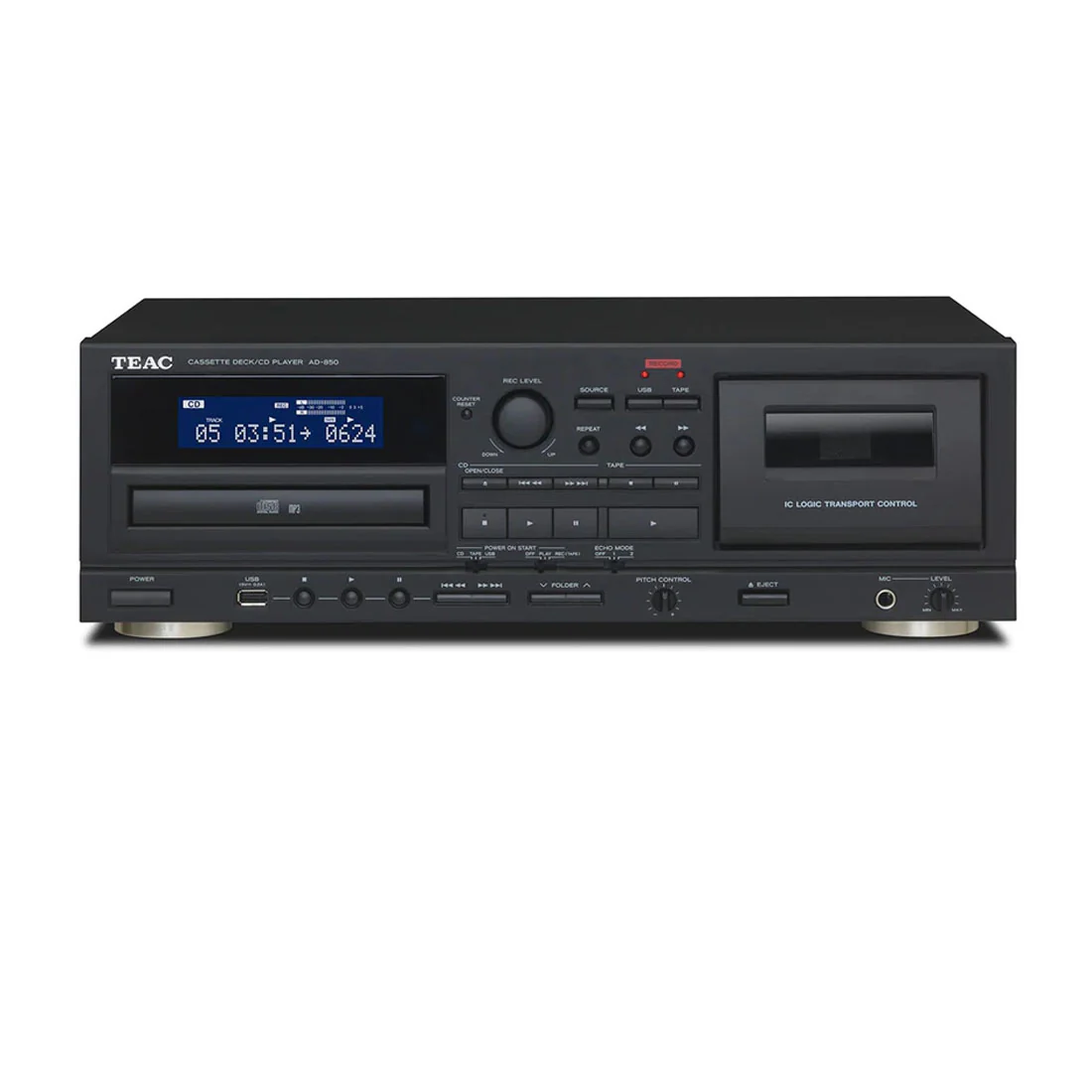TEAC AD850SEB Cassette Deck CD Player (AD850SEB)